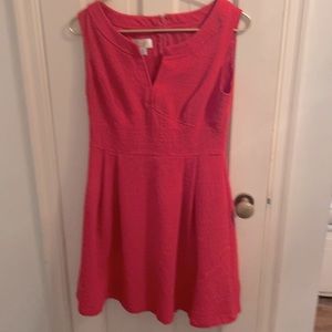 Talbots petites coral a line dress